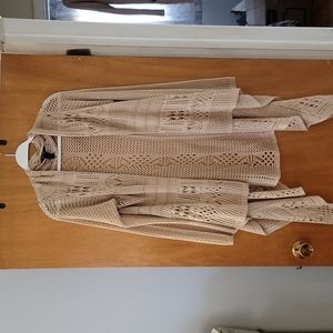 Boho Crochet Cardigan Size 1X
